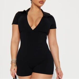 NWT Fashion Nova Black Romper